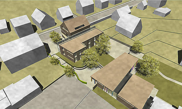 7-805 A Perpektive Kindergarteneingang